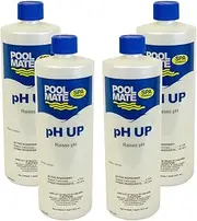 Pool Mate 1-Quart 4-Pack Premium Increase pH, Liquid pH Increaser for Hot Tub, Made in USA