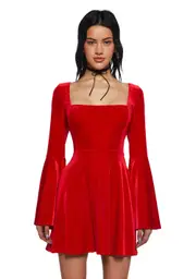 [Sugar Thrillz] Ruby Strike A Pose Bell Sleeve Dress