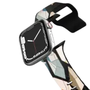 Apple Watch Series 4-6, SE (40mm) Impact Band GEO BLOCK CRYSTALS 1 WATCH BAND, BOHO GEOMETRIC SHAPES MODERN NATURE ABSTRACT PATTERN