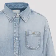 [Givenchy] Givenchy-Ice Blue Lyocell Shirt-Donna 34 FR