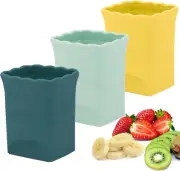 3-PCS Strawberry Slicer Cup: Fruit Cup Slicer, Cup Chopper for Strawberries, Egg