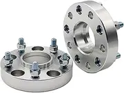 MKVAXR Car Wheel Gasket 2Pieces PCD 5x108 CB 63.4mm 15/20/25/30/40mm Aluminum Wheel Spacer Adapter 5 Lug Suitable, for Universal Series Wheel Spacers Car Wheel Spacer(Black 40mm)