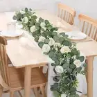 Artificial Vines Fake Eucalyptus Greenery Garland for Home Door Decoration