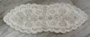 Nicole Miller Snow White-Silver Beaded WEDDING/ANNIVERSARY Table Runner