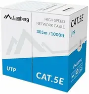 Cat.5E LANBERG UTP 305M Solid CCA green