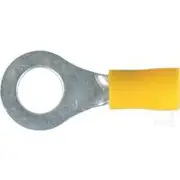 Narva 8.4mm 100 Piece Vinyl Crimp Terminal Ring, Y
