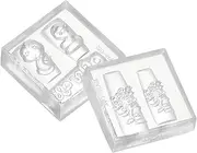 CLISPEED 2pcs Nail Decor Silicone Mold for Manicure Easy to Demould Nail Decoration Molds for