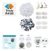 500 Sets 32mm1.25 inch Blank Pin Back Button Parts for Button Maker Machine 3...