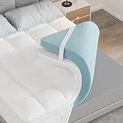 Dual Layer 4.5 Inch Memory Foam Mattress Topper Twin, 2.5 Inch Cooling Memory Foam, 2 Inch Thick Pillow Top Mattress Pad Cover for Hard Bed, Soft Fluffy & Pressure Relief & Medium Support