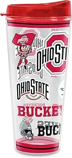 Rico Industries NCAA Ohio State Buckeyes Double Wall 20oz Tritan Tumbler