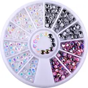 3D Gems Crystal Nail Art Decoration Rhinestones Wheel WSP0041