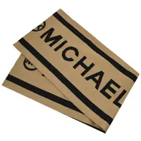 在飛比找PChome24h購物優惠-MICHAEL KORS 經典字母印花街頭個性圍巾.棕