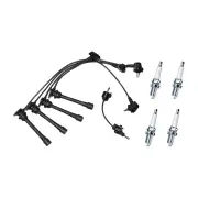 Bosch Ignition Leads + 4 Denso TT Spark Plugs for Toyota Estima Tarago TCR 10 20