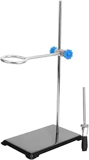 Anneome Large Chemistry Lab Stand Clamp Set Flask Clamp Funnel Stand Metalware Lab Equipment Support