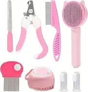 Dog Grooming Kit - Pet Shaver For Cats,Professional Cutter Trimmer With Shedding Comb For Home Use, Portable Indoor Spa Bathing Tools
