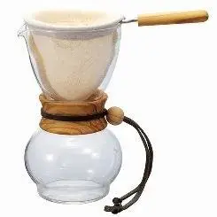 HARIO DPW-1-OV / DPW-3-OV橄欖木 法蘭絨濾泡手沖壺.咖啡壺 1~2 / 1~4杯用