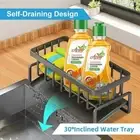Sink Caddy Kitchen Suction Cup Organiser Sponge Holder Storage Soap Rack Drainer