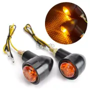 2x Retro Motorcycle LED Turn Signal Light Cornering Lamp Direction Indicator