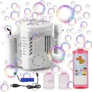 Bubble Machine, Automatic Bubble Maker Blower, Portable Bubble Machine for Kids