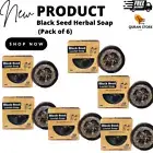 Black Seed Loofah Soap for Anti-Aging, Natural Glow, Protection, AntiAcne 6 Pack