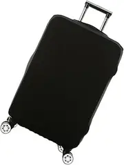 [Bluecookies] Elastic Travel Luggage Cover Spandex Anti-Scratch Suitcase Cover Protector (Black(L:26''-30''))