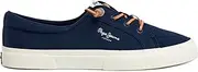[Pepe Jeans] Women's Kenton Block W Trainers, Blue/Navy, 37 EU, Blue Navy, 6.5 US
