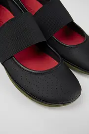 Right Black Leather Mary Jane for Women