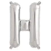 16" SILVER Letter H Mylar Foil Balloon 1 pc Party BackDrop Decorations Supply