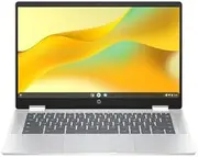 HP Chromebook x360 14b, 14-inch HD Touchscreen, Intel Processor N100, 4GB RAM, 128GB UFS, Intel UHD Graphics, ChromeOS, Convertible 2-in-1, Wi-Fi 6, Bluetooth 5.3, Fast Charge, Glacier Silver, B17A6PA