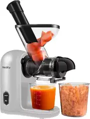 Small Cold Press Juicer Slow Masticating Juicer for Vegetable and Fruits, Pure J