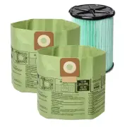 Wet Dry Vacuum OSHA Compatible Kit with HEPA Level Filtration, Cyclonic Dust Bag