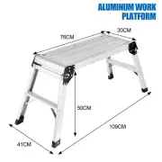 Aluminum Platform Step Up Stool NonSlip Folding Work Bench Drywall Stool Ladder