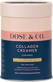 Dose & Co Collagen Creamer in Caramel Flavour - 340g Powder Supplement