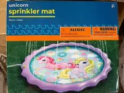 New Splash Buddies Pink Unicorn Splash Pad/ Sprinkler Mat, 48”