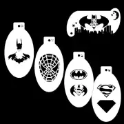 Bowitzki Superhero Face Paint Stencils FOR Boy Spider-Man Face Painting Stencils