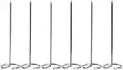 TOBBOMEY 6Pcs Stainless Barbecue Skewers Durable Skewers for Grilling Kebab Shrimp Chicken Vegetables Reusable BBQ Sticks for Air Fryer Oven and Grill