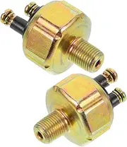 PLAFOPE 2pcs Brake Light Switch Switches The Switch Auto Brake System Auto Brake Line Switch Brake Switch Brake Light Part Metal Car Light Switch Brake Light Pressure Switch Golden Iron