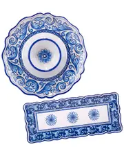 Certified International Veranda Melamine 2pc Appetizer Set
