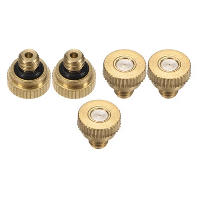 5pcs Brass Misting Nozzle 0.2mm Orifice 10/24 UNC for Cooling System