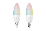 2x Laser 5W E14 Smart RGB LED Light Bulb Colour Adjustable WiFi App Control