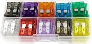 Daseeme 100PCS Car Fuses Assortment Kit -utomotive Fuses Standard & Mini Size 2/3/5/7.5/10/15/20/25/30/35A Replacement Fuses for Car/RV/Truck/Motorcycle/Boat