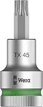 Wera 8767 C HF Torx 1/2-Inch Drive Zyklop Bit Socket with Holding Function, TX 45 x 60 mm Size