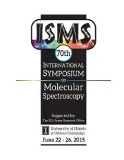 70th International Symposium on Molecular Spectroscopy by Benjamin J. McCall (En
