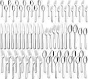 60 Piece Silverware Set For 12, Stainless Steel Flatware/Tableware Set Include Spoons/Forks/Knives, Yoehka Mirror Polished Cutlery Set For Home Kitchen Restaurant Hotel, Durable,Dishwasher Safe