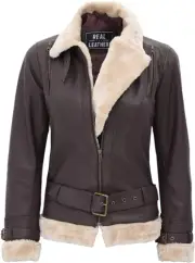 Womens Real Lambskin Leather Jackets -Shearling Leather Jackets for Smart Womens