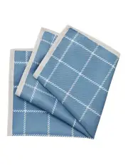 [Van Heusen] Pocket Square Check in Blue