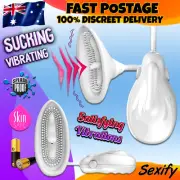 Vibrating Pussy Pump Vibrator Stimulator Oral Vagina Clitoris Suction Sex Toy