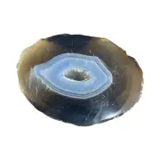 Black Agate Druzy Geode - B