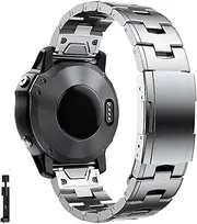 [PTLYE] 26mm 22mm Quickfit Titanium Strap For Garmin Fenix 8 6/6X/6XPro/7/7X/5/5X/5XPlus/3 Metal Release Watch Band For Forerunner 945 935