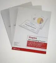 Staples 5 mil Thermal Laminating Pouches Letter 300 pack 5245701